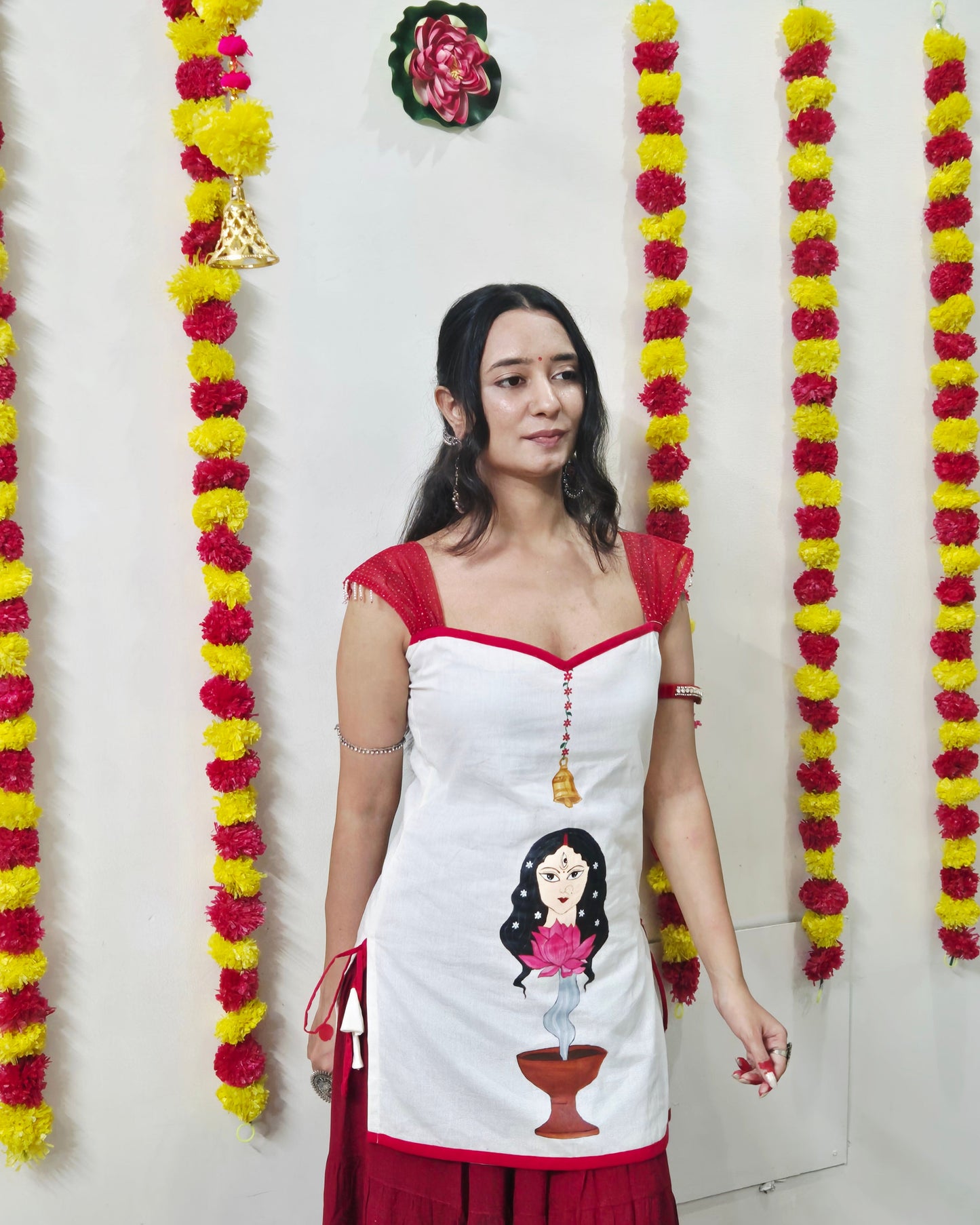 DEVI Handpainted Cotton Kurti