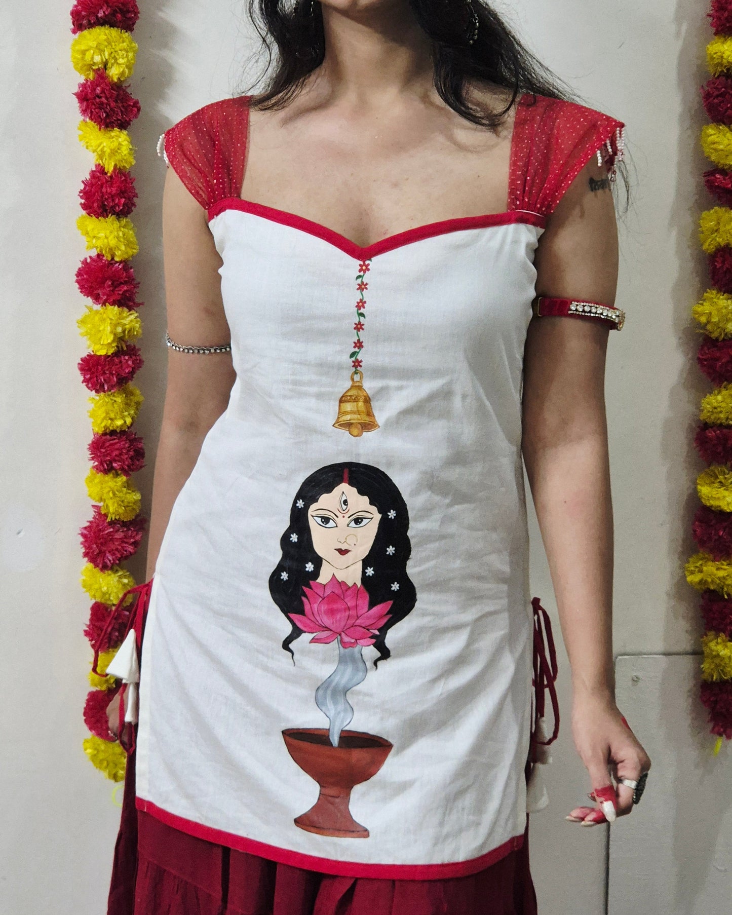 DEVI Handpainted Cotton Kurti