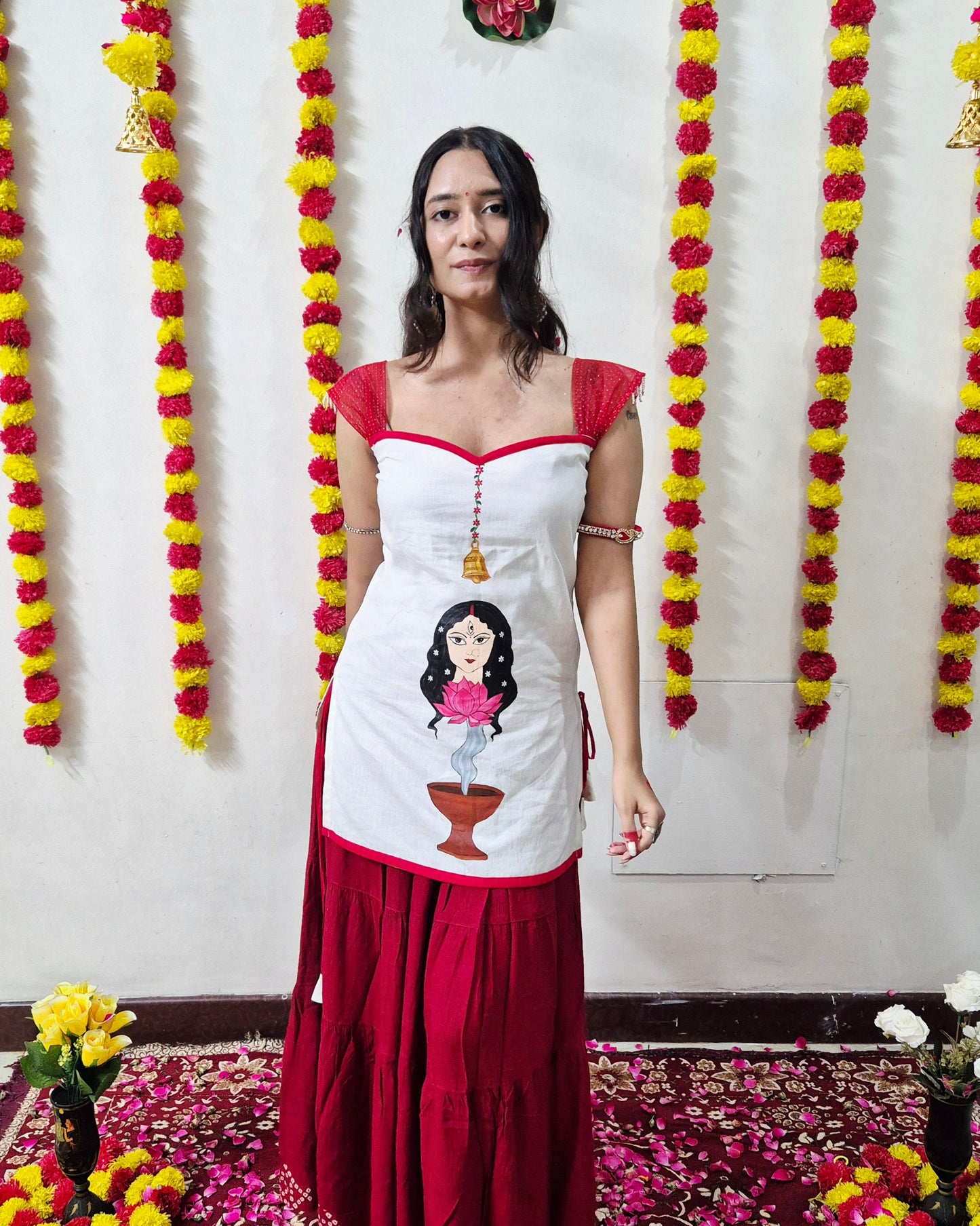 DEVI Handpainted Cotton Kurti