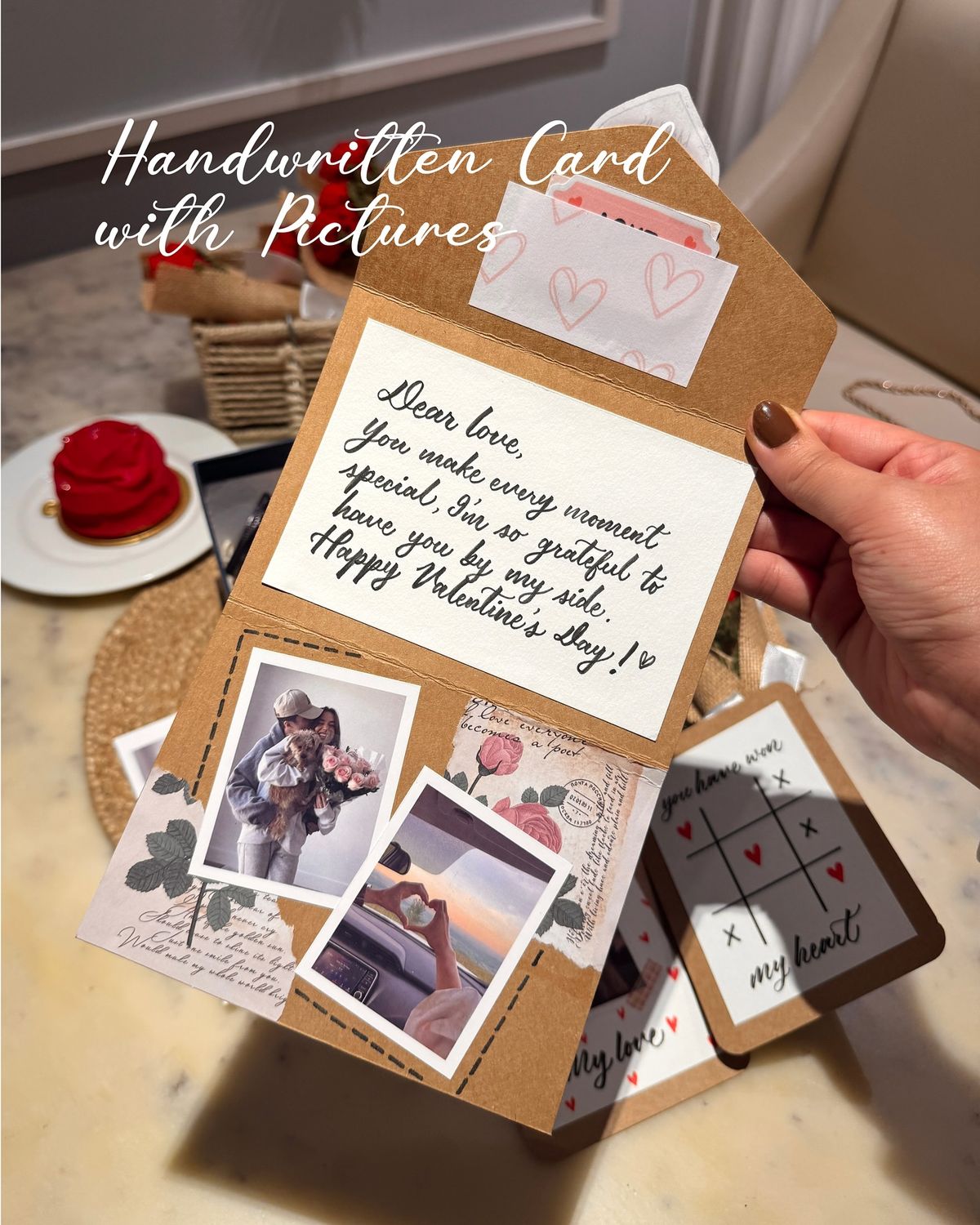 Handwritten Memory Card with Pictures Letter ❤️